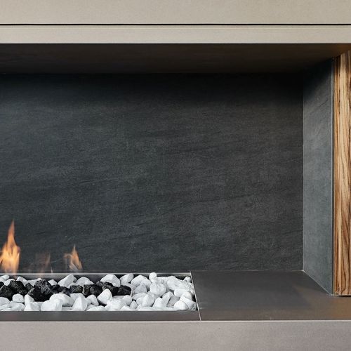 Pannello decorativo di rivestimento - Basalt Black - NEOLITH - da parete / per rivestimento di facciata / anti UV