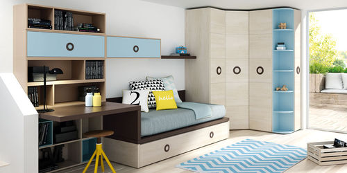 Cameretta bianca - FLANDES - Lagrama - blu / in legno / per bimbo