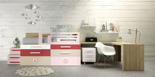 Letto singolo - BUDAPEST - Lagrama - contemporaneo / per bambini (unisex) / con vano contenitore