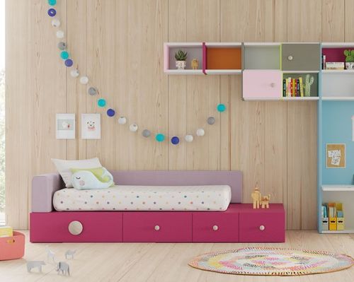 Letto singolo - QUITO - Lagrama - contemporaneo / per bimba / a cassetti