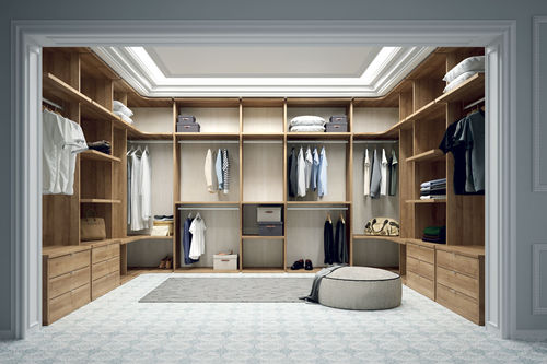 Cabina armadio ad angolo - Lagrama - contemporanea / in legno