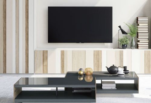 Tavolino basso contemporaneo - INSBRUC 2 - Lagrama - in legno / con contenitore / per uso residenziale
