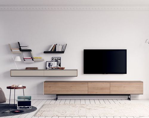Parete attrezzata TV contemporaneo - AARHUS - Lagrama - in legno