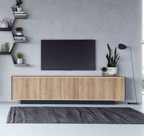 Mobile porta TV contemporaneo - UPSALA - Lagrama - lowboard / in legno