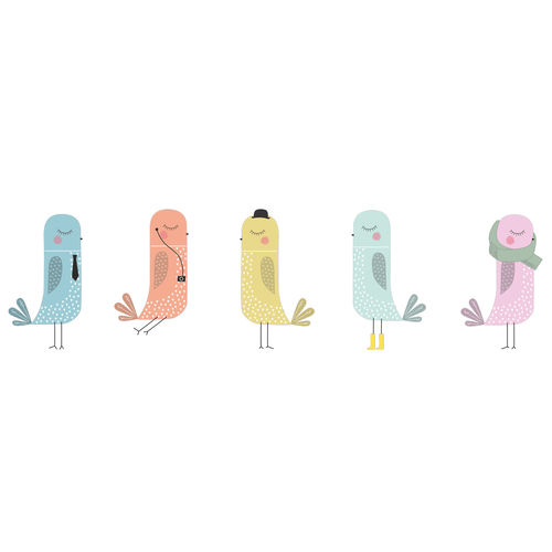Adesivo decorativo - BIRDS - Lagrama