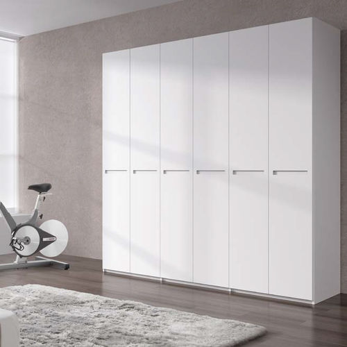 Armadio contemporaneo - ODYSSEY  - Sistema Midi - in legno laccato / con ante battenti / bianco