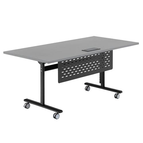 Tavolo da riunione contemporaneo - FLIP-TECH - SICO - in laminato / con supporto in metallo / rettangolare