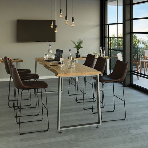 Tavolo contemporaneo - LIVE EDGE - SICO - in rovere / in acero / con supporto in acciaio