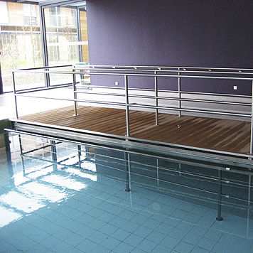 Fondo mobile per piscina terapeutica - CLINIQUE DU BOURGET - AQUALIFT INDUSTRIE
