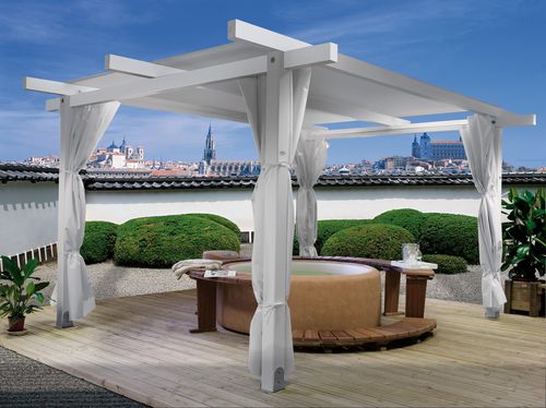 Pergola autoportante - NO LIMITS - IL CEPPO - in legno / con copertura in tela
