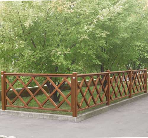 Recinzione a sbarre - ROMA - IL CEPPO - da giardino / per spazio pubblico / in legno