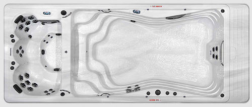 Spa da incasso per nuoto controcorrente - H2X TRAINER 19 DEEP - MASTER SPAS - rettangolare / non specificato / per uso residenziale