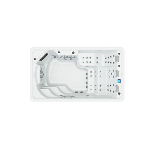 Spa da incasso per nuoto controcorrente - CRETA - ASTRALPOOL - rettangolare / 3 posti / in acciaio inox
