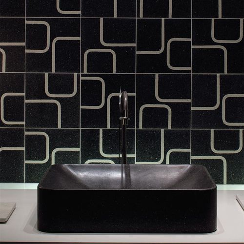 Piastrella in graniglia di marmo - WOOLLY  - MIPA srl - levigata / da bagno / da parete