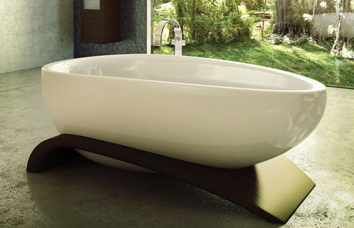 Vasca da bagno ovale - VIAGGI - MAAX bathroom - da appoggio / in acrilico / bianca