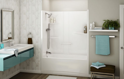 Vasca da bagno doccia rettangolare - ALLIA TS-6032 - MAAX bathroom - da incasso / in acrilico