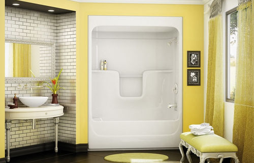 Vasca da bagno doccia rettangolare - CALYPSO - MAAX bathroom - da incasso / in acrilico