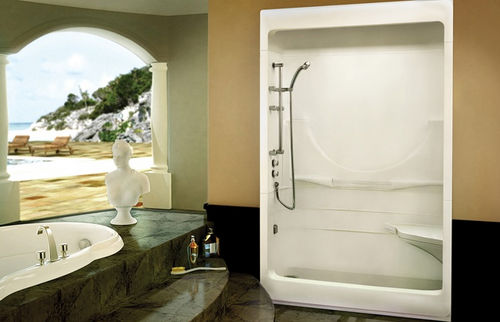 Box doccia in PVC - SOPRANO I - MAAX bathroom - con sportello battente / rettangolare