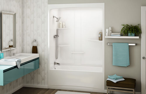 Vasca da bagno doccia rettangolare - ALLIA TSR-6032 - MAAX bathroom - da incasso / in acrilico