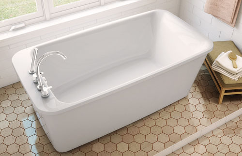Vasca da bagno ad isola - LOUNGE - MAAX bathroom - in acrilico / bianca