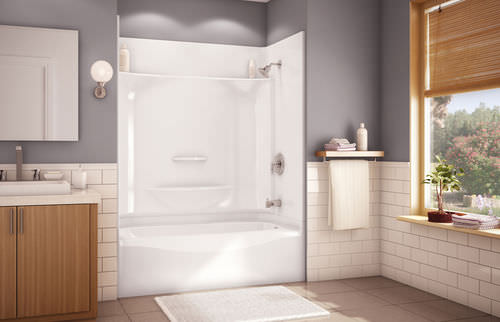 Vasca da bagno doccia rettangolare - ESSENCE TS-6032 - MAAX bathroom - da incasso / in acrilico