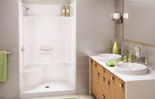 Box doccia in acrilico - KDS 3448 - MAAX bathroom - con sportello battente / rettangolare