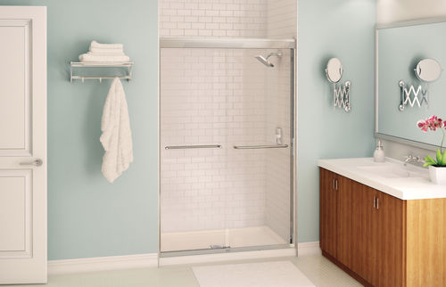 Parete doccia scorrevole - AURA - MAAX bathroom - a nicchia
