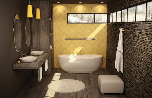 Vasca da bagno ovale - REVERIE F - MAAX bathroom - ad isola / in acrilico / bianca