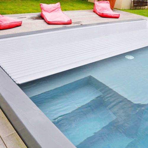 Protezione per piscina a tapparella - ROLLINSIDE 1 - DEL - automatica / di sicurezza / sommersa