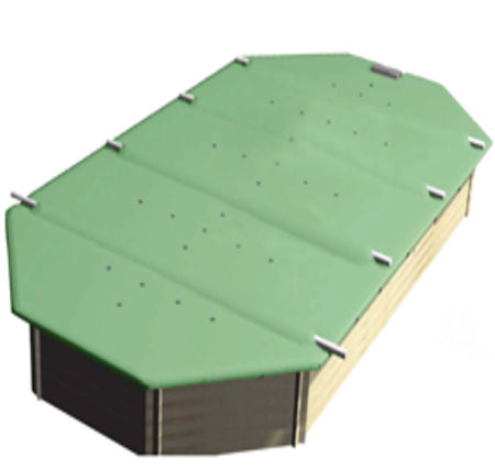Protezione per piscina a barre - PREMIUM B-2.0 - DEL - di sicurezza / invernale / su misura