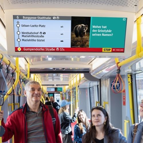 Cartello pubblicitario da parete - JCDecaux - Mobilier Urbain - da interno / urbano / LED