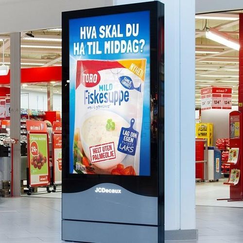 Pannello pubblicitario da terra - JCDecaux - Mobilier Urbain - a muro / ad incasso / LED