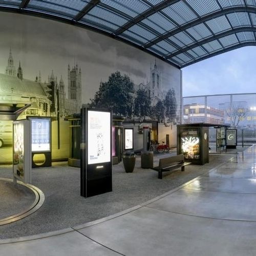 Cartello pubblicitario a libera installazione - JCDecaux - Mobilier Urbain - a presa / urbano / per superfici di lavoro