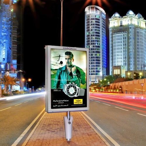 Pannello pubblicitario da terra - JCDecaux - Mobilier Urbain - sospeso / LED