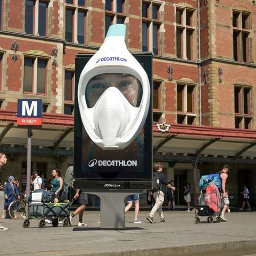 Pannello pubblicitario da incasso - JCDecaux - Mobilier Urbain - LED