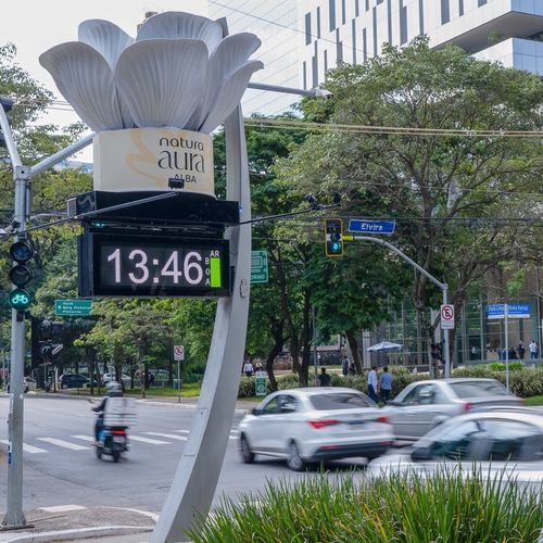 Pannello segnaletico a pavimento - JCDecaux - Mobilier Urbain - in metallo / digitale / intelligente