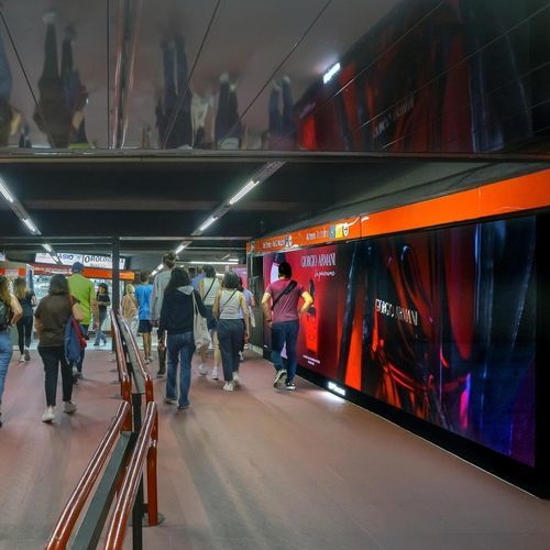 Pannello pubblicitario da incasso - JCDecaux - Mobilier Urbain - fisso / da parete / LED