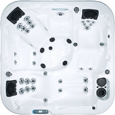 Spa da incasso - DIPLOMAT - DIMENSION ONE SPAS - quadrata / 5 posti / per uso residenziale