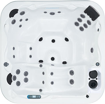 Spa da incasso - CALIFORNIAN - DIMENSION ONE SPAS - quadrata / 6 posti / per uso residenziale