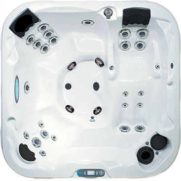 Spa da incasso - AURORA - DIMENSION ONE SPAS - quadrata / 6 posti / per uso residenziale