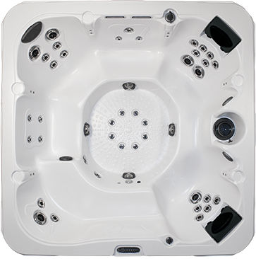 Spa da incasso - MERIDIAN - DIMENSION ONE SPAS - quadrata / 6 posti / da interno