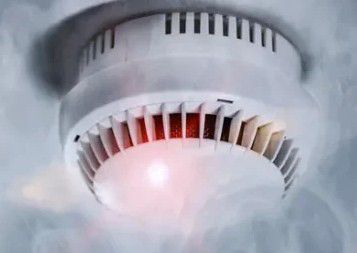 Rilevatore di fumo - Chubb - professionale / per collegamento alla rete elettrica / bianco