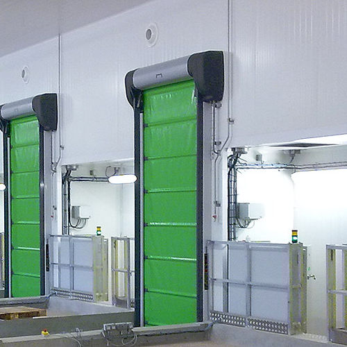 Porta industriale a libro - NERGECO STAR 5 FRIGO 1 - NERGECO - in composito / in PVC / automatica