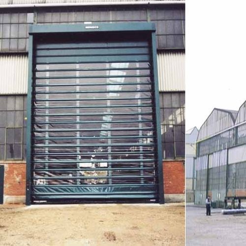 Porta industriale sezionale - NERGECO - in metallo / di sicurezza / automatica