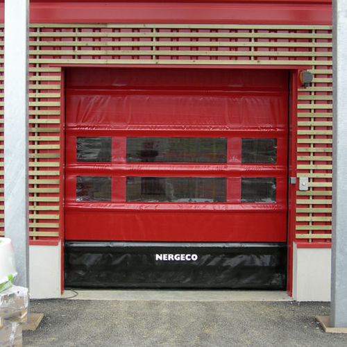 Porta industriale sezionale - NERGECO - in acciaio inossidabile / in composito / automatica