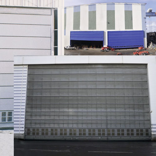 Porta industriale sezionale - NERGECO - in metallo / automatica / per hangar