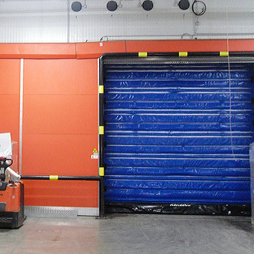 Porta industriale a libro - COLD CHAIN - NERGECO - in composito / in PVC / di sicurezza
