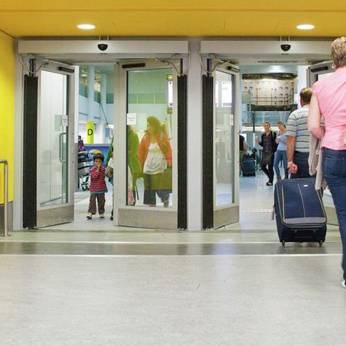 Porta girevole - ASSA ABLOY - da interno / in metallo / battente