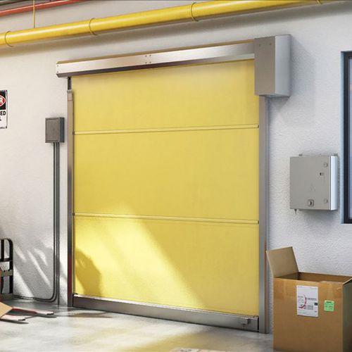 Porta industriale avvolgibile - RR300 - ASSA ABLOY - in acciaio galvanizzato / in acciaio inossidabile / in PVC