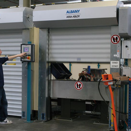 Porta industriale avvolgibile - RP2000 - ASSA ABLOY - in acciaio / in alluminio / in policarbonato